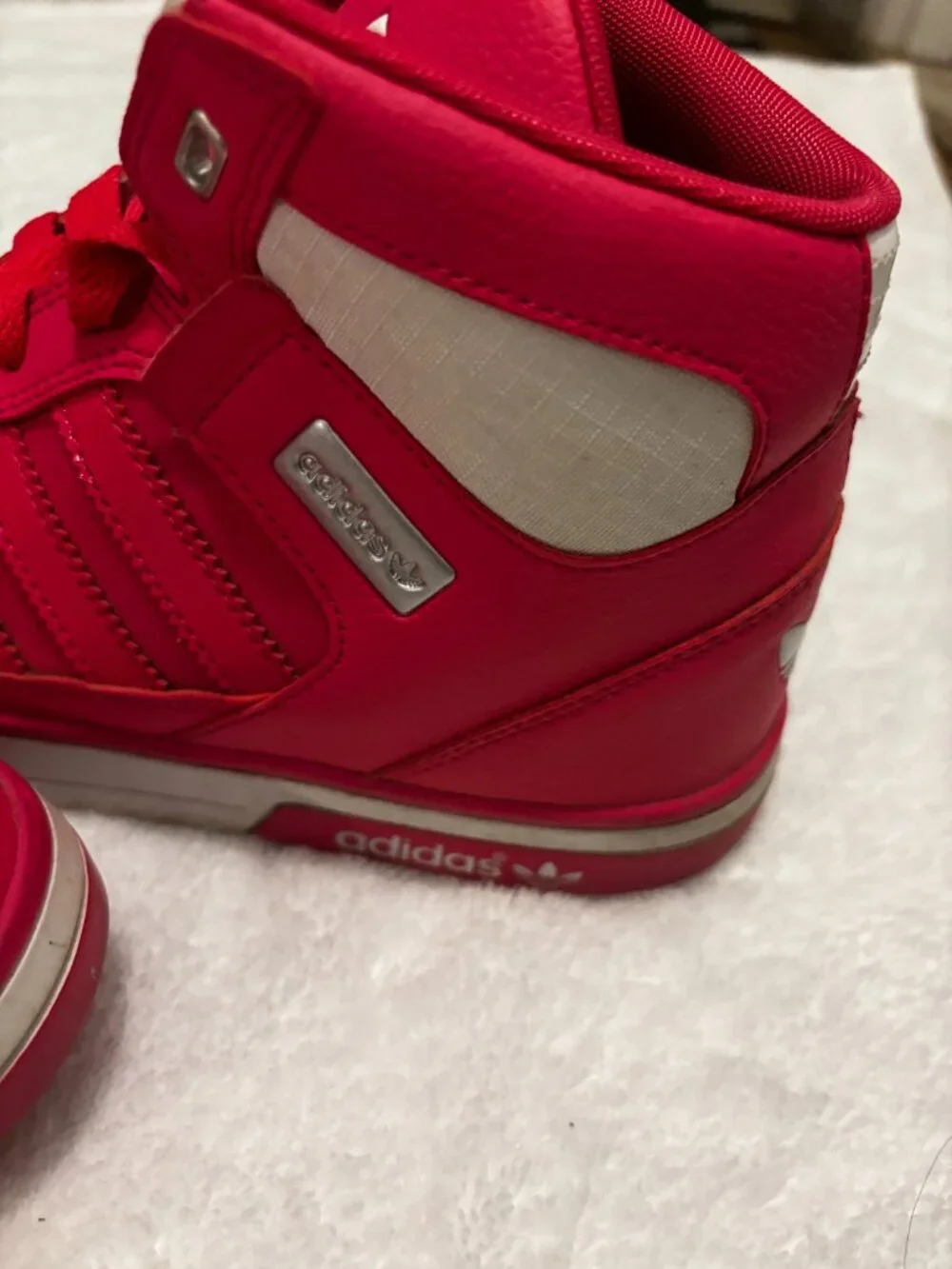 Adidas Originals Hard Court Hi II J High-Top Sneakers | Vibrant Pink | Size 6.5Y